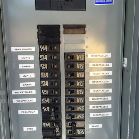 6 Electrical System – Label the Panel